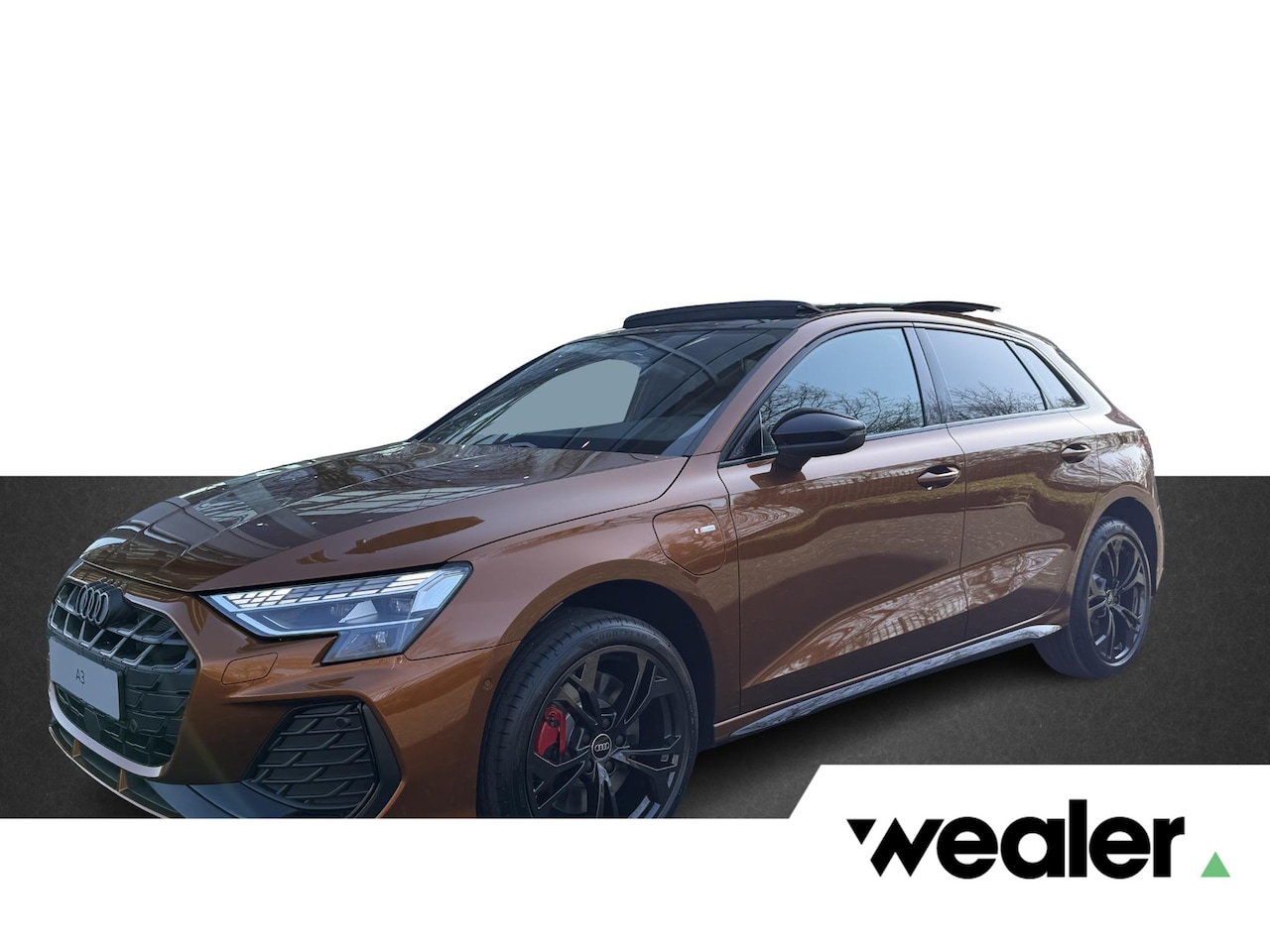 Audi A3 Sportback - S edition Competition 45 TFSI e 200 kW / 272 PK Sp Ipanemabraun Audi Exclusive | Panoramad - AutoWereld.nl