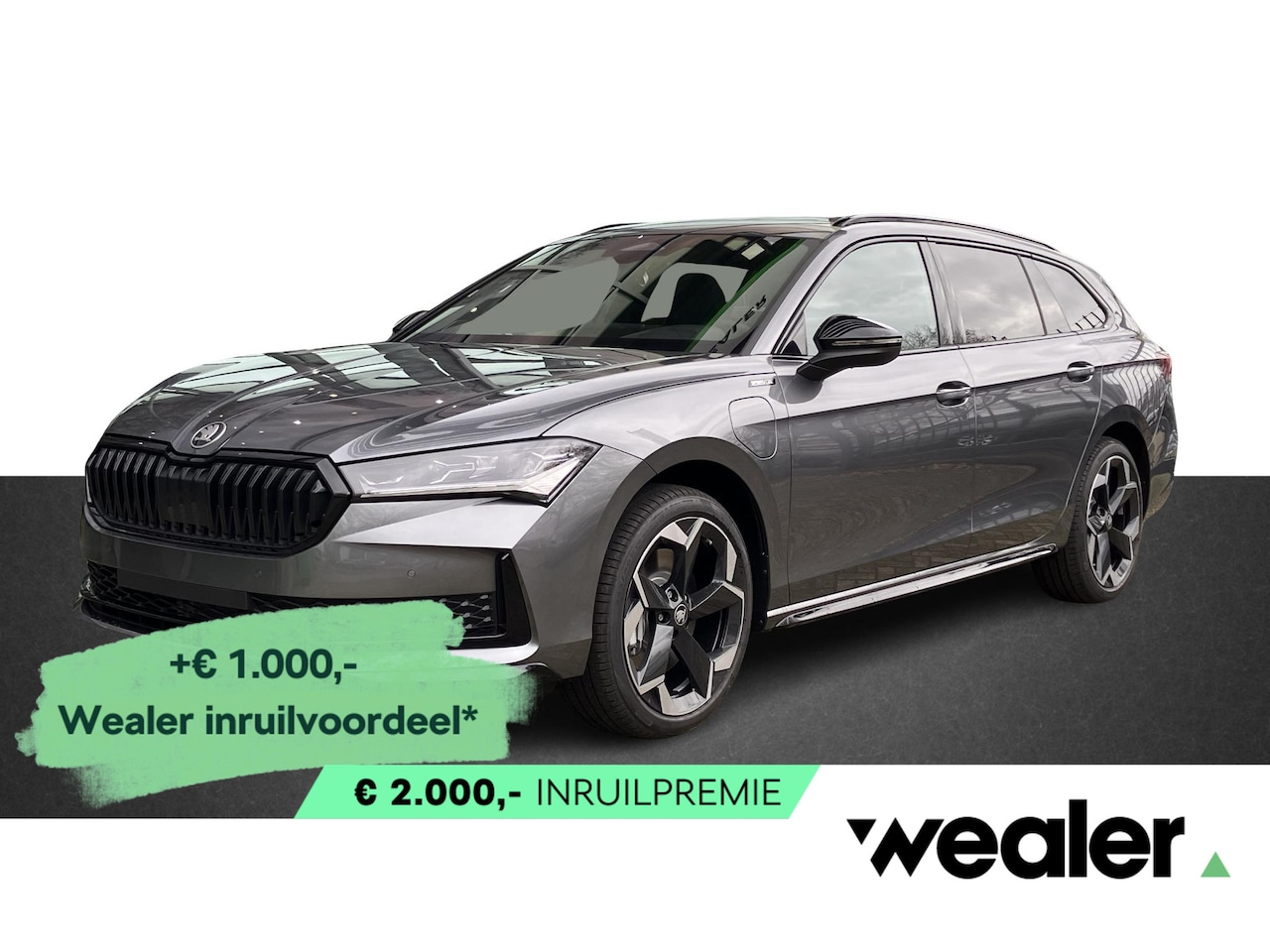 Skoda Superb Combi - Sportline Business 1.5 TSI PHEV 204 PK | Trekhaak | 19" Lichtmetalen velgen | Panorama dak - AutoWereld.nl