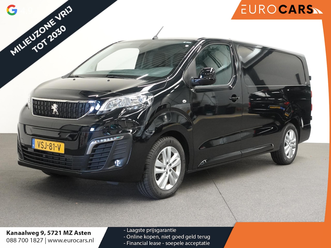 Peugeot e-Expert - Long Premium 75 kWh 3-zits Automaat Airco Navi - AutoWereld.nl