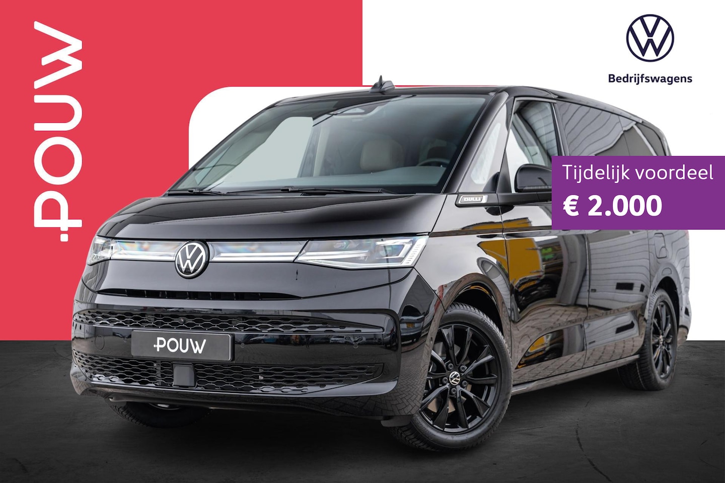 Volkswagen Multivan - 1.5 eHybrid 245pk L2 Bulli Edition | Velgen 18'' | Wegklapbare Trekhaak - AutoWereld.nl