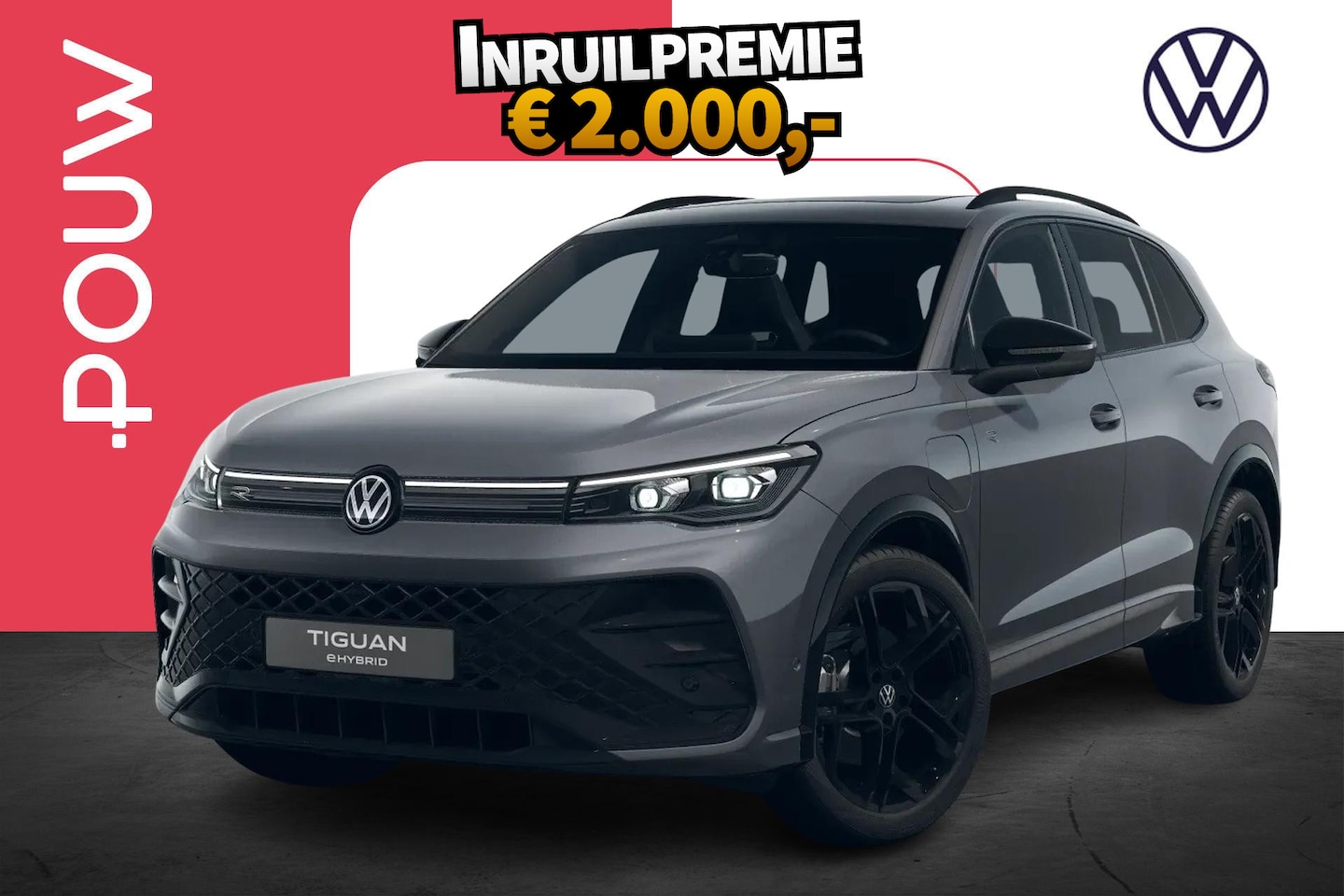 Volkswagen Tiguan - 1.5 eHybrid 204pk R-Line Edition | 20" Velgen | Panoramadak - AutoWereld.nl