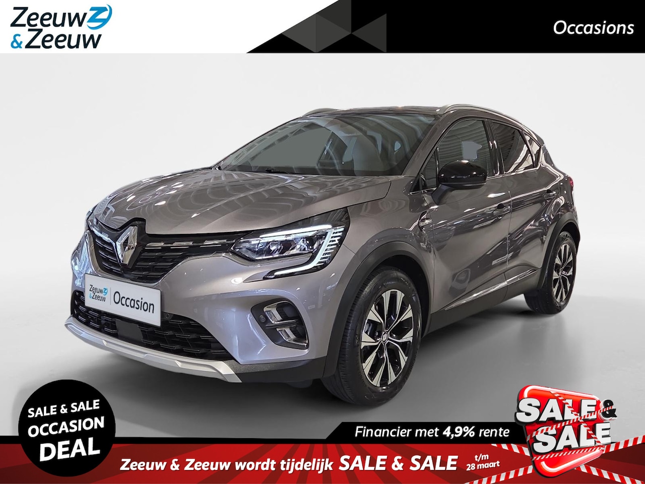 Renault Captur - 1.6 E-Tech full hybrid 145 techno * Automaat * Trekhaak * Navi 9.3 * Camera * Carplay * Cr - AutoWereld.nl