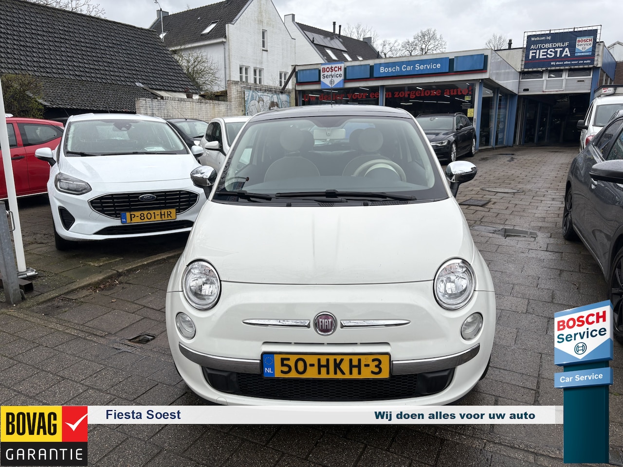 Fiat 500 - 1.4-16V Lounge met elektrisch schuifdak Leuke en snelle auto compleet met airco en radio/c - AutoWereld.nl