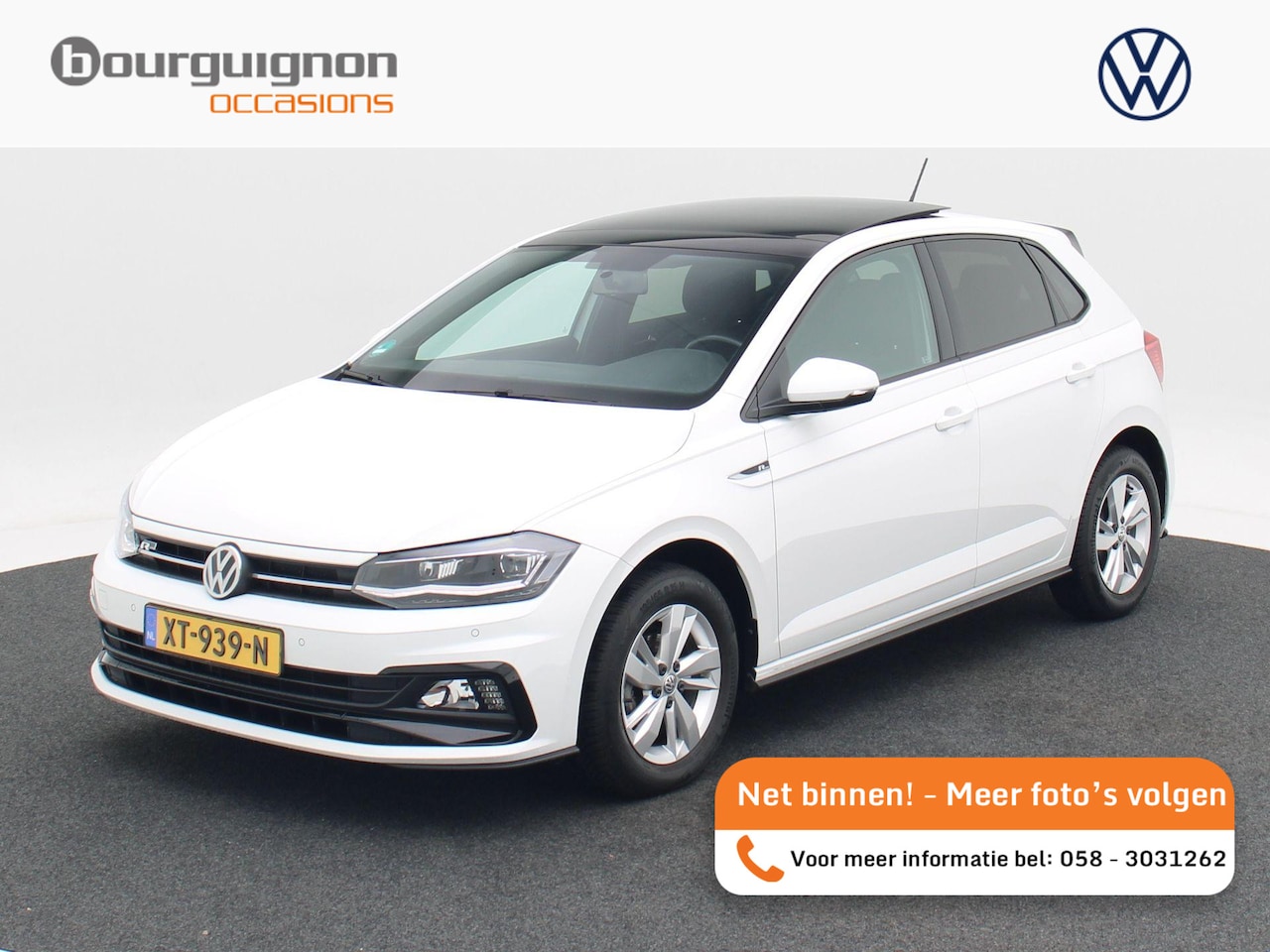Volkswagen Polo - 1.0 TSi R-Line | Full LED | Panoramadak | Adaptive Cruise | Carplay | Navigatie | 15 Inch - AutoWereld.nl