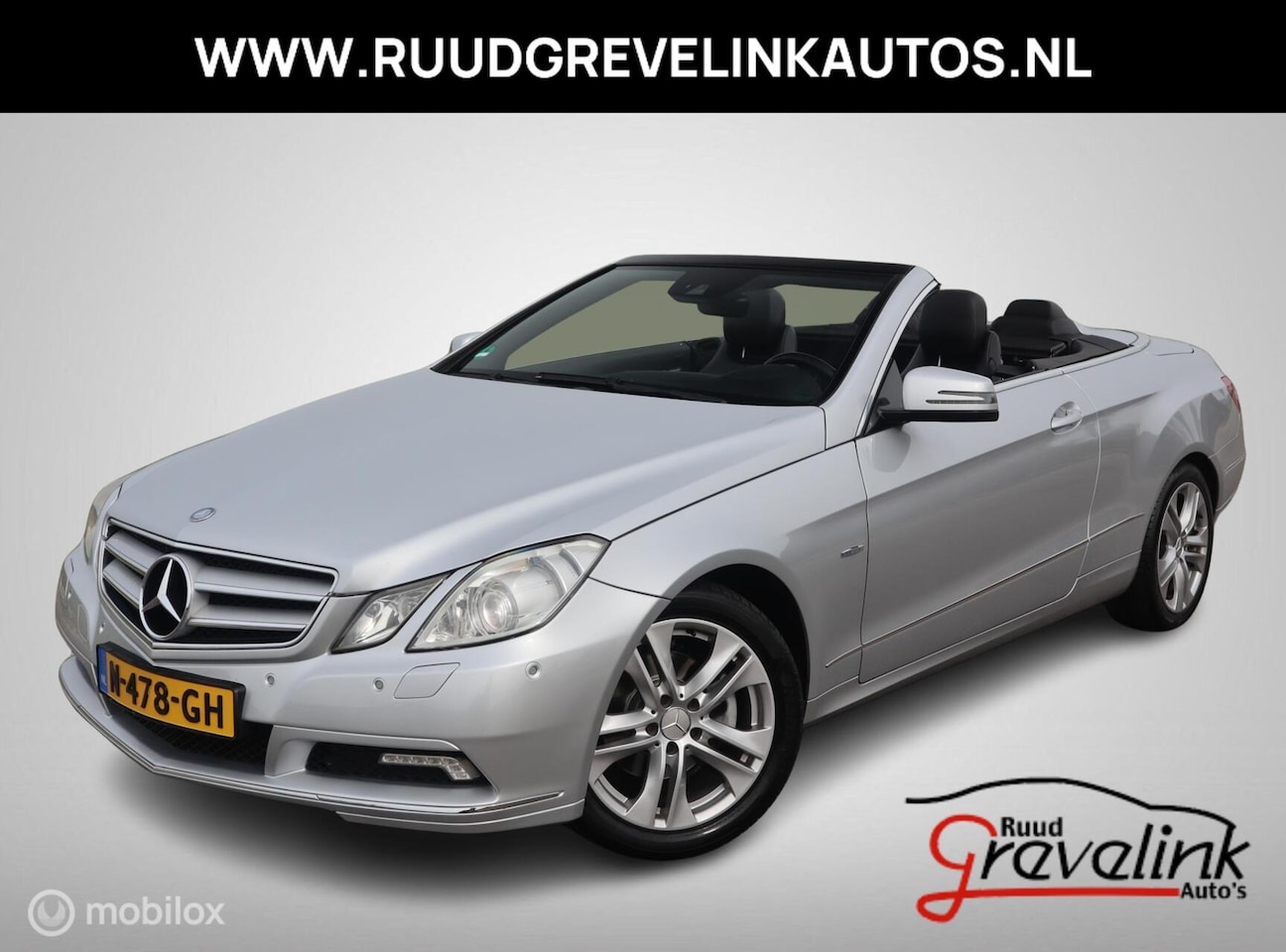 Mercedes-Benz E-klasse Cabrio - 200 CGI 184 PK AUTOMAAT Elegance Navi Stoelverwarming Leer - AutoWereld.nl