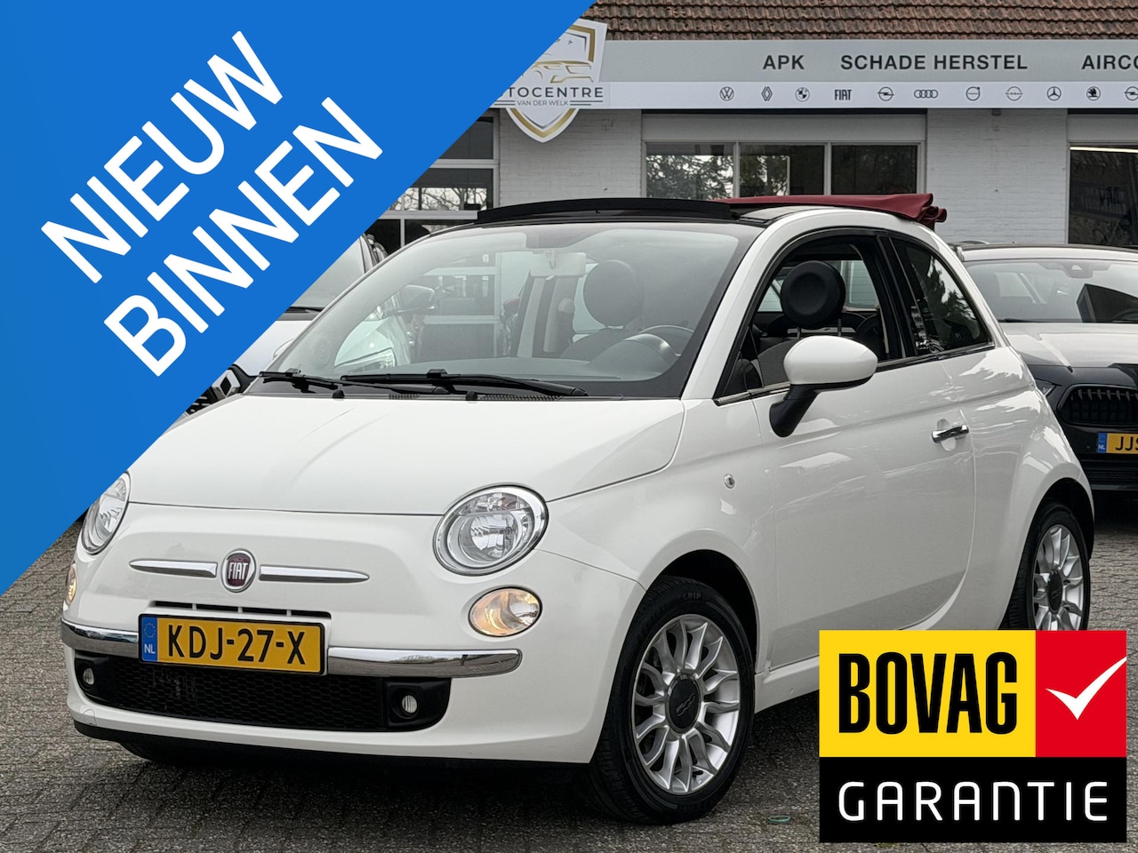 Fiat 500 C - 0.9 TwinAir Lounge CABRIO | AIRCO | NIEUWE APK | BOVAG !! - AutoWereld.nl