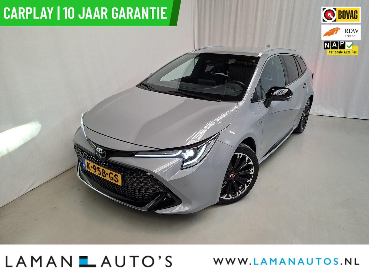 Toyota Corolla Touring Sports - 2.0 Hybrid 184pk GR-Sport | CarPlay Halfleder ECC ACC LED 17" LMV Camera Metallic | Hybrid - AutoWereld.nl