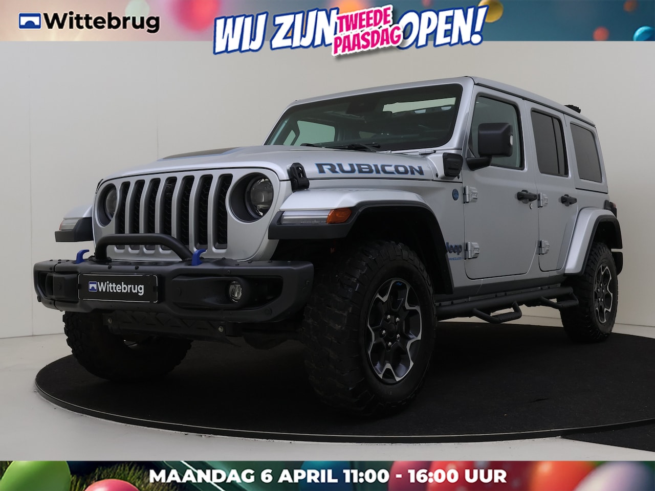 Jeep Wrangler Unlimited - 4xe 380 Rubicon | Camera | Open Dak | Navigatie | Leder UITVERKOOP!!! - AutoWereld.nl