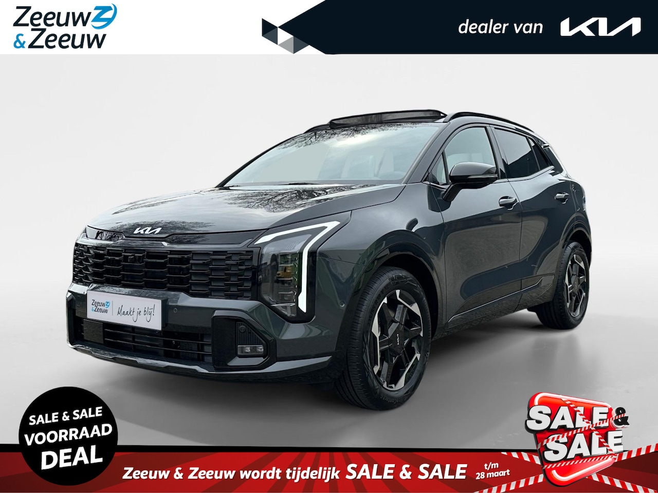 Kia Sportage - 1.6 T-GDi Hybrid GT-PlusLine | Snel leverbaar | €4500.- inruilpremie | Navi | Clima | 360 - AutoWereld.nl