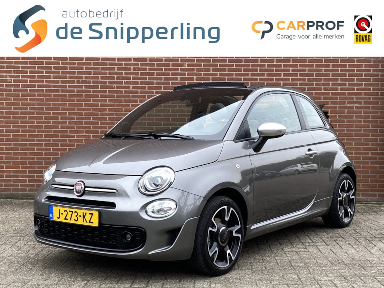 Fiat 500 C - 1.0 Hybr. Rockstar NAV CRUISE CLIMA CARPLAY PDC - AutoWereld.nl