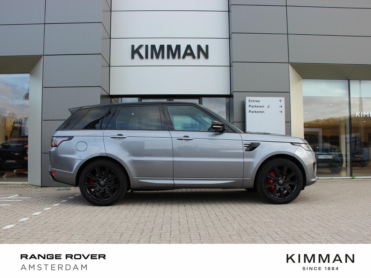 Land Rover Range Rover Sport - P400e HSE PHEV | Eiger Grey | Black pack | bruin interieur| panoramisch schuif kantel dak| - AutoWereld.nl