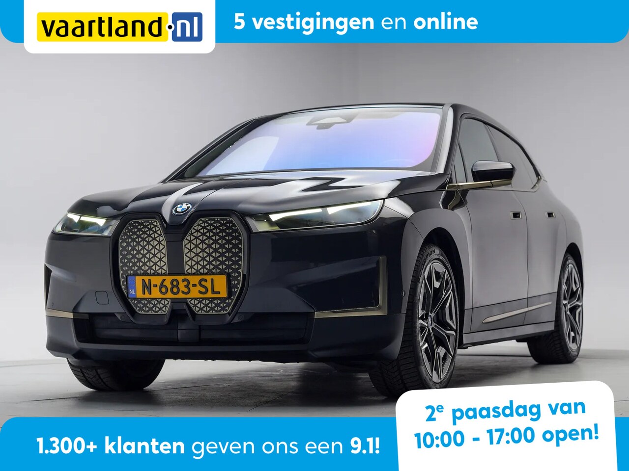BMW iX - xDrive40 Individual Titanbronze [ Skylounge Leder Stoelverwarming v+a ] - AutoWereld.nl