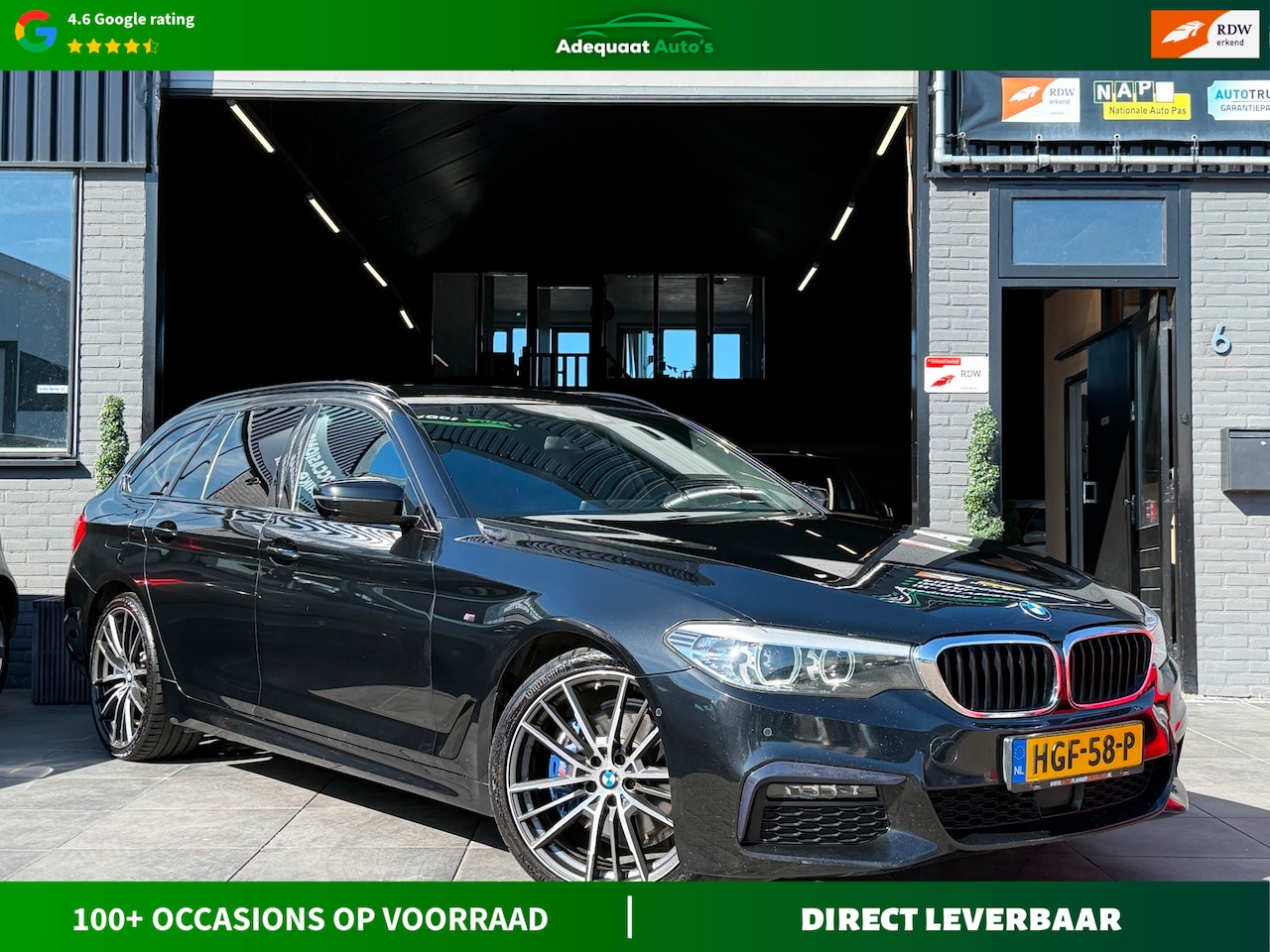 BMW 5-serie Touring - 530i Executive|Camera|Cruise|Keyless|APK - AutoWereld.nl