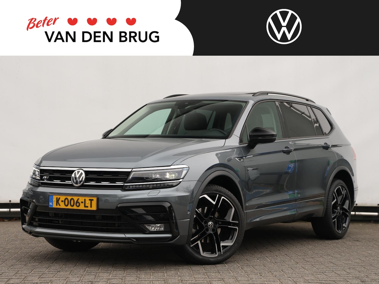 Volkswagen Tiguan Allspace - 1.5 TSI R-Line 150 pk DSG | Trekhaak | Leder | Black Style | Memory stoelen | Side Assist - AutoWereld.nl