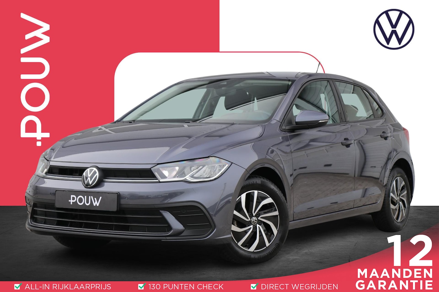 Volkswagen Polo - 1.0 TSI 95pk Life | App Connect | Airco | Parkeersensoren - AutoWereld.nl