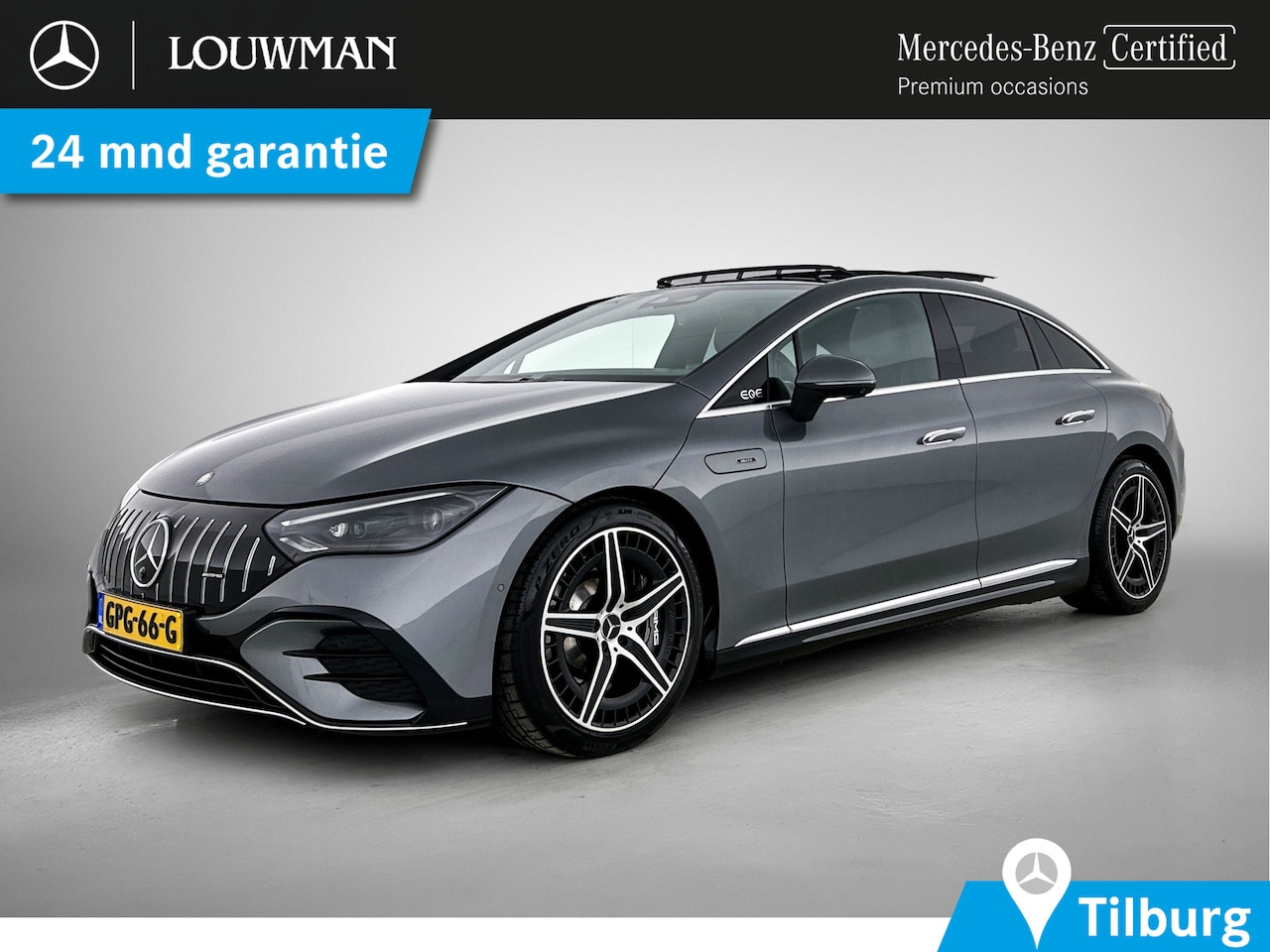 Mercedes-Benz EQE - AMG 43 4MATIC 90 kWh Panoramadak | Memory Pakket | Rode gordels |  Burmester Inclusief 24 - AutoWereld.nl