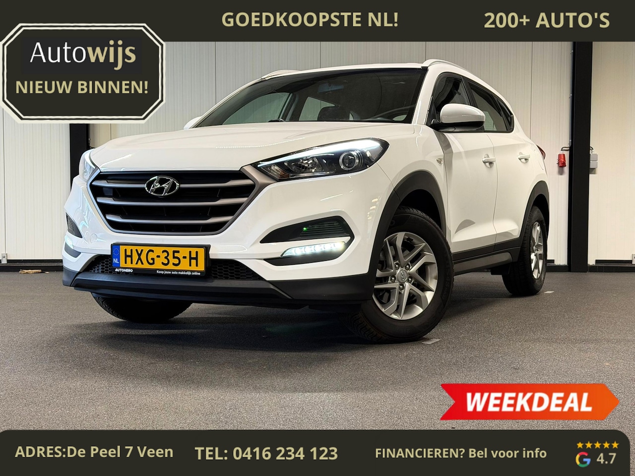 Hyundai Tucson - 1.6 GDi Comfort|CAMERA|NAVI|LED|50DKM|DEALER ONDERHOUDEN - AutoWereld.nl