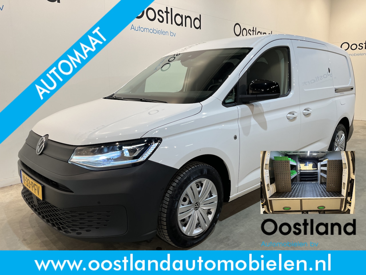 Volkswagen Caddy Cargo Maxi - 2.0 TDI Comfort 123 PK Automaat Servicebus / Inrichting / Euro 6 / Schuifdeur L + R / 220V - AutoWereld.nl