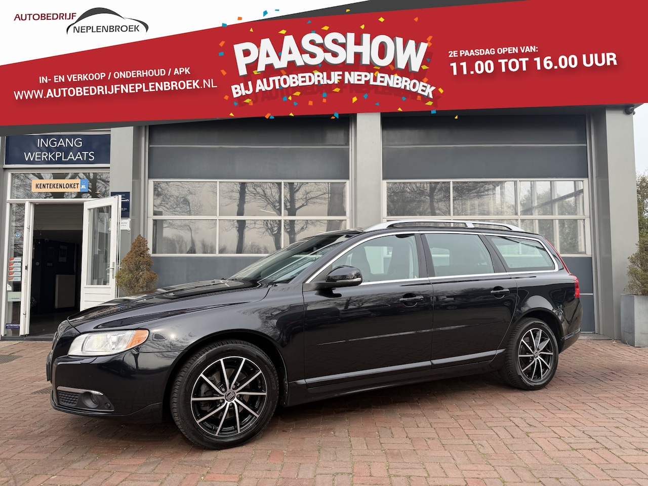 Volvo V70 - 1.6 T4 Limited Edition bj 2012 Schuifdak,Leer,Trekhaak,17Inch,Navi Dealer onderhouden - AutoWereld.nl