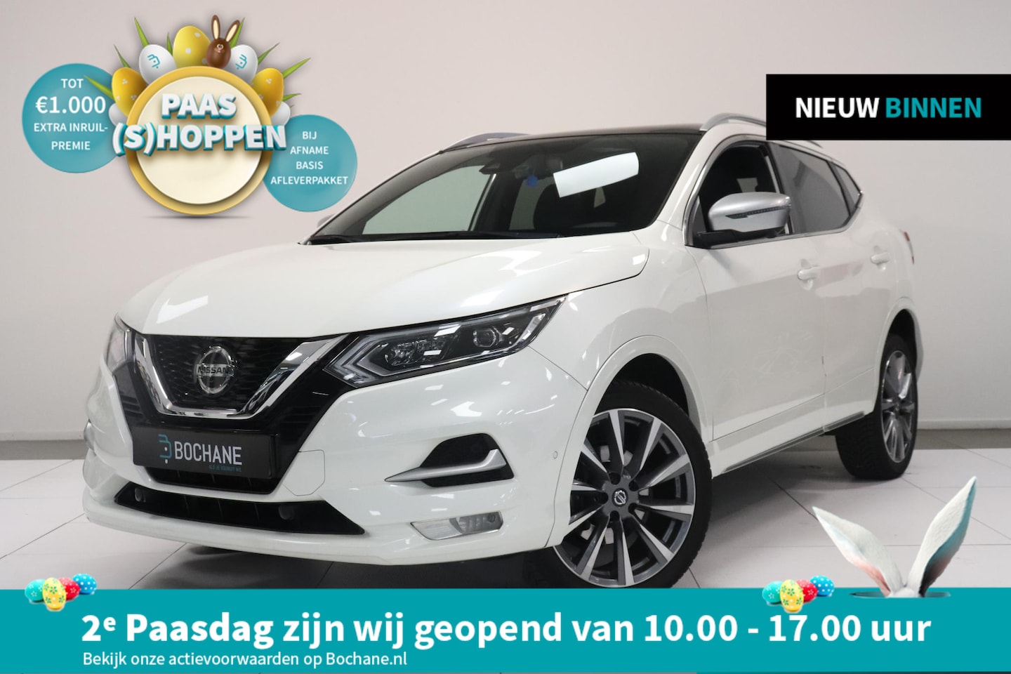 Nissan Qashqai - 1.3 DIG-T Tekna + | Panoramadak | 360° Camera | 19"Lichtmetaal | Adaptieve cruise | BOSE a - AutoWereld.nl