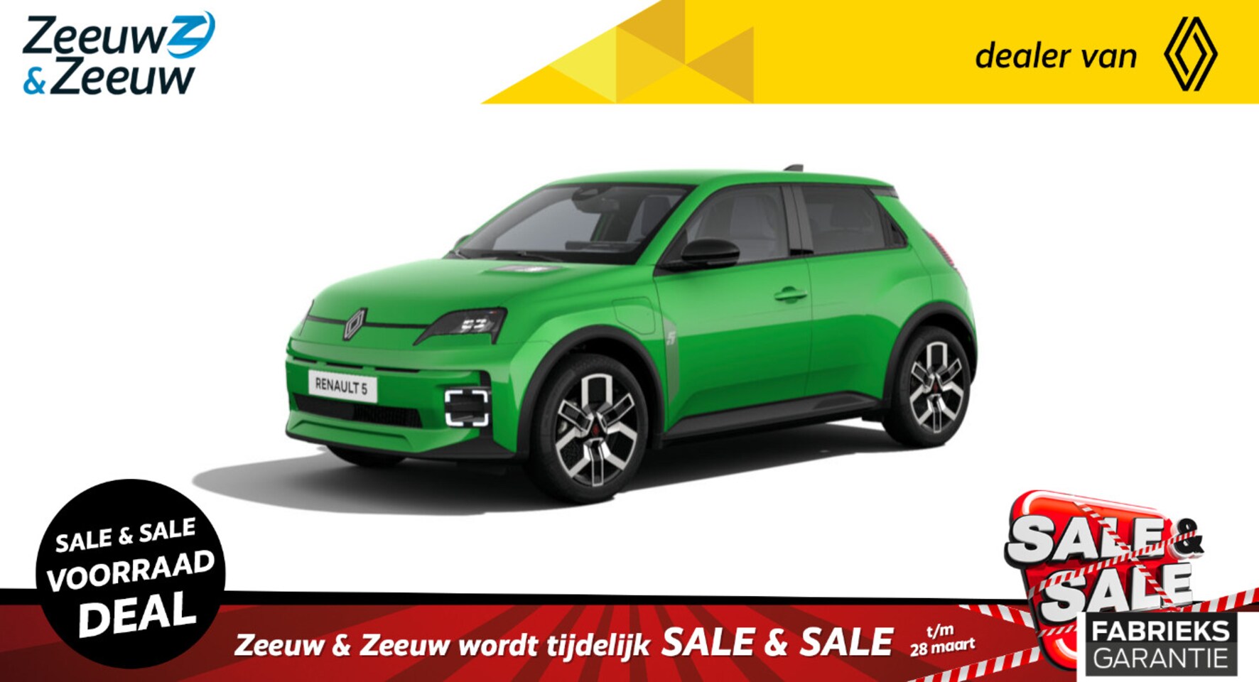 Renault 5 - Renault 5 Comfort Range Techno | De nieuwe Renault 5 | Auto van het Jaar 2025 | Nu bij Zee - AutoWereld.nl