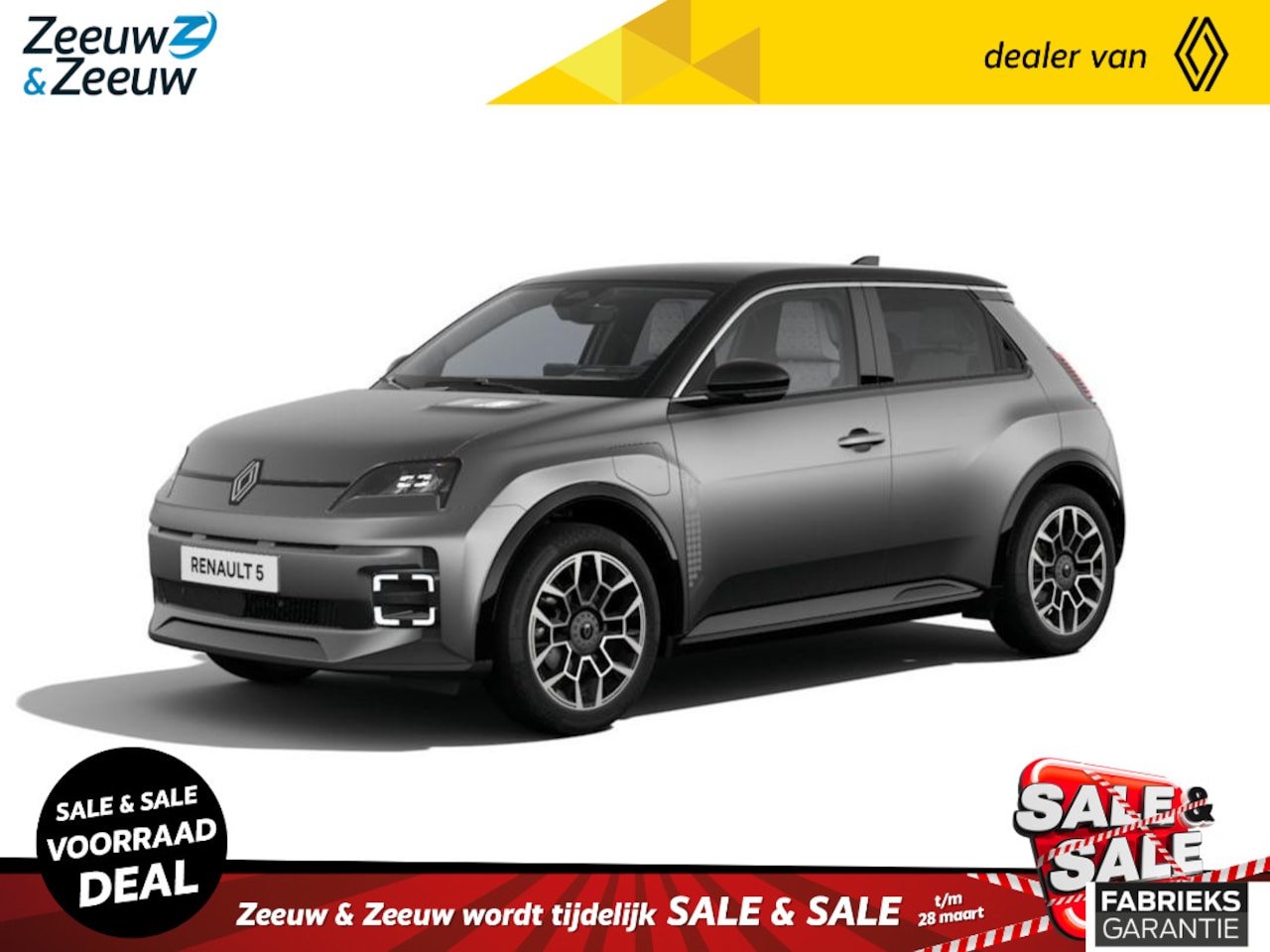 Renault 5 - comfort range Roland-Garros 52 kWh AUTO VAN HET JAAR | Nu leverbaar met € 1.000,- Zeeuw & - AutoWereld.nl