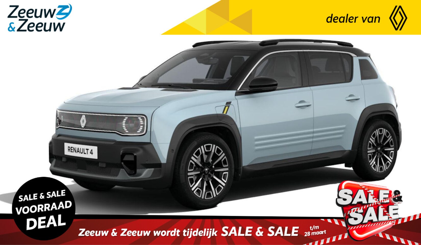 Renault 4 - Iconic comfort range 52 kWh | NU met € 5000,- Zeeuw & Zeeuw voorraadkorting en GRATIS 5 ja - AutoWereld.nl