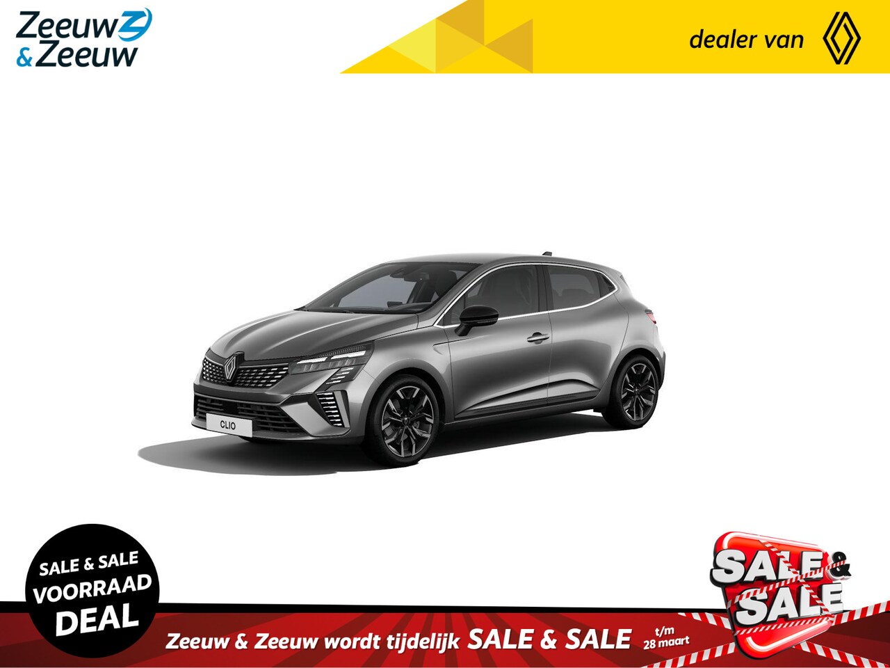 Renault Clio - E-Tech Full Hybrid 145 Techno | NU met € 3000,- Zeeuw en Zeeuw RUN OUT korting | + 5 jaar - AutoWereld.nl