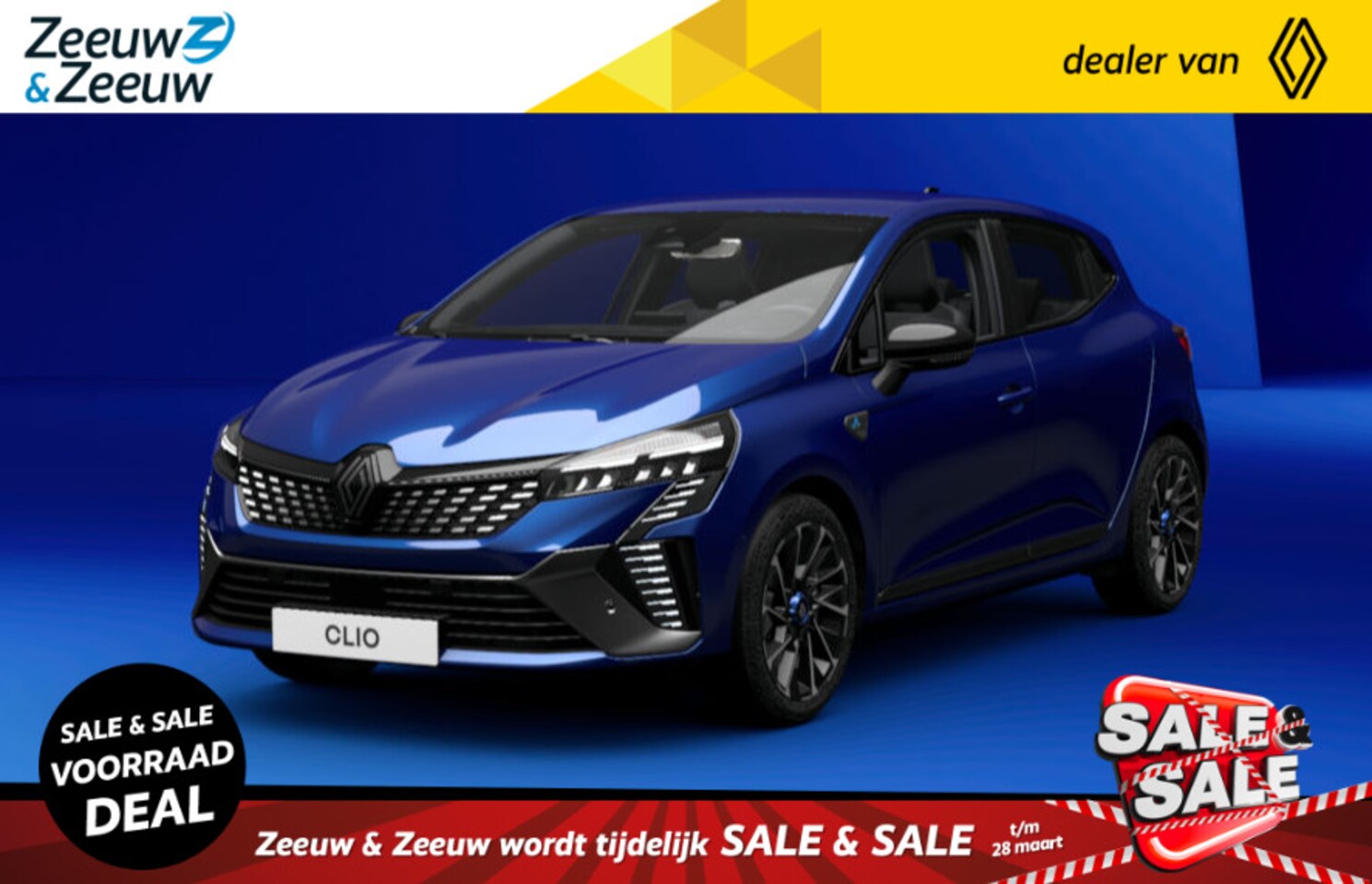 Renault Clio - E-Tech Full Hybrid 145 Esprit Alpine | NU met € 3000,- Zeeuw en Zeeuw RUN OUT korting | + - AutoWereld.nl