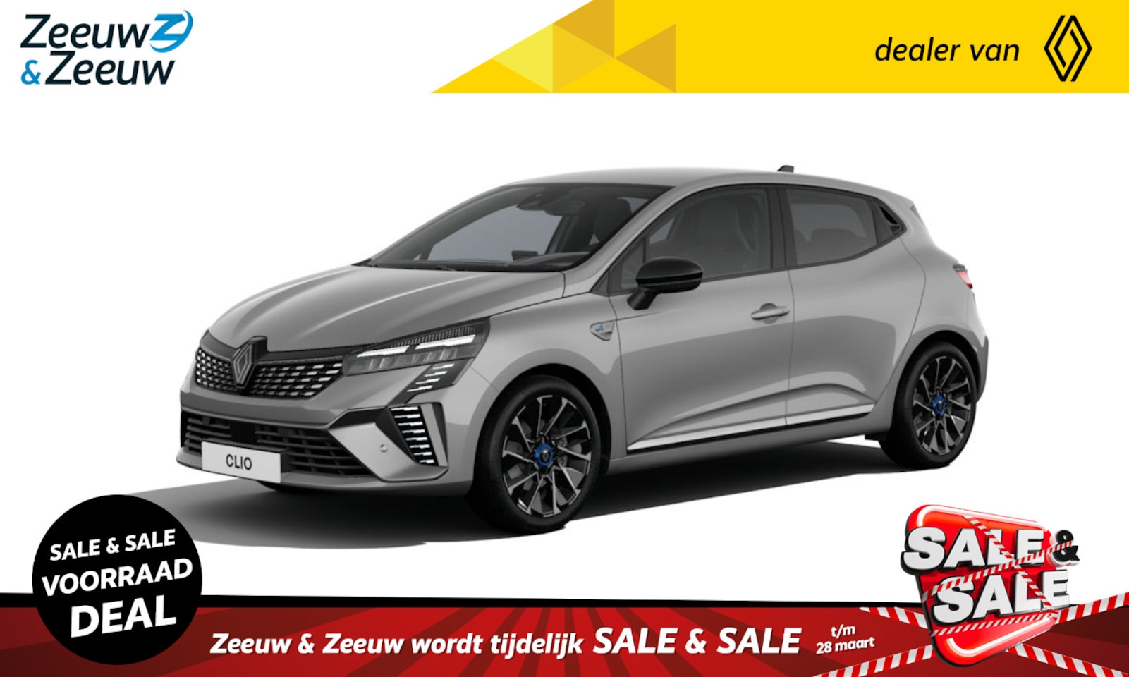 Renault Clio - E-Tech Full Hybrid 145 esprit Alpine Uit voorraad leverbaar op is op - AutoWereld.nl