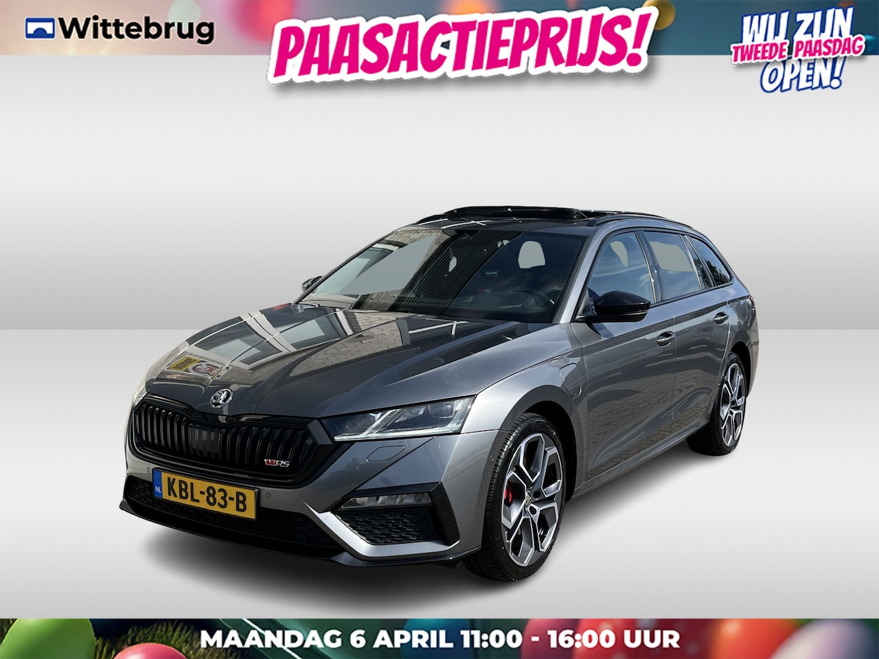 Skoda Octavia Combi - 1.4 TSI RS iV PHEV Business / AUTOMAAT/ 245 PK/ PANO/ TREKHAAK/ CAMERA/ PARK. SENSOREN/ HE - AutoWereld.nl