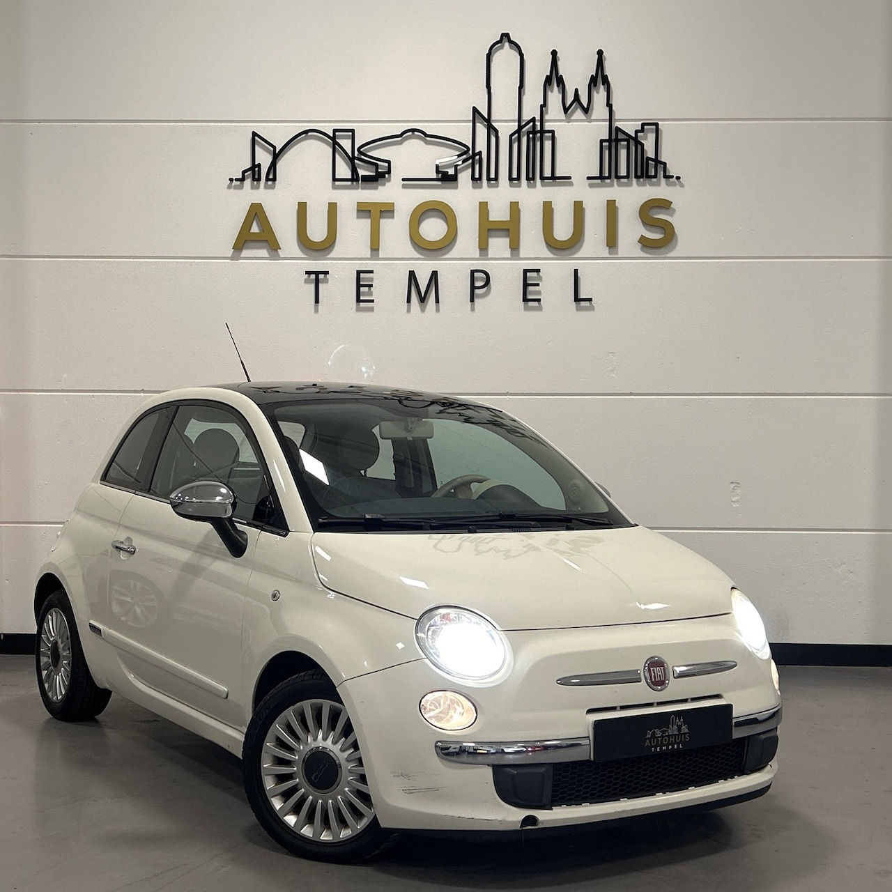 Fiat 500 - 1.2 Lounge Nap Automaat Airco Pano Bluetooth Centrale deurv Isofix - AutoWereld.nl