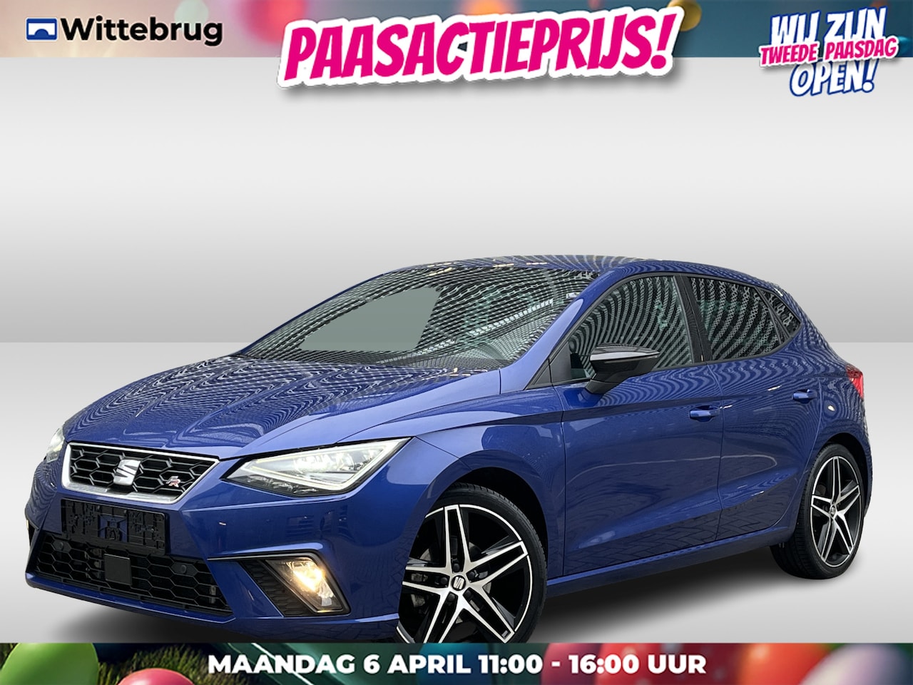 SEAT Ibiza - 1.0 TSI 110PK FR / 18" LMV / Achteruitrijcamera / Stoelverwarming / Full-LED / Parkeersens - AutoWereld.nl