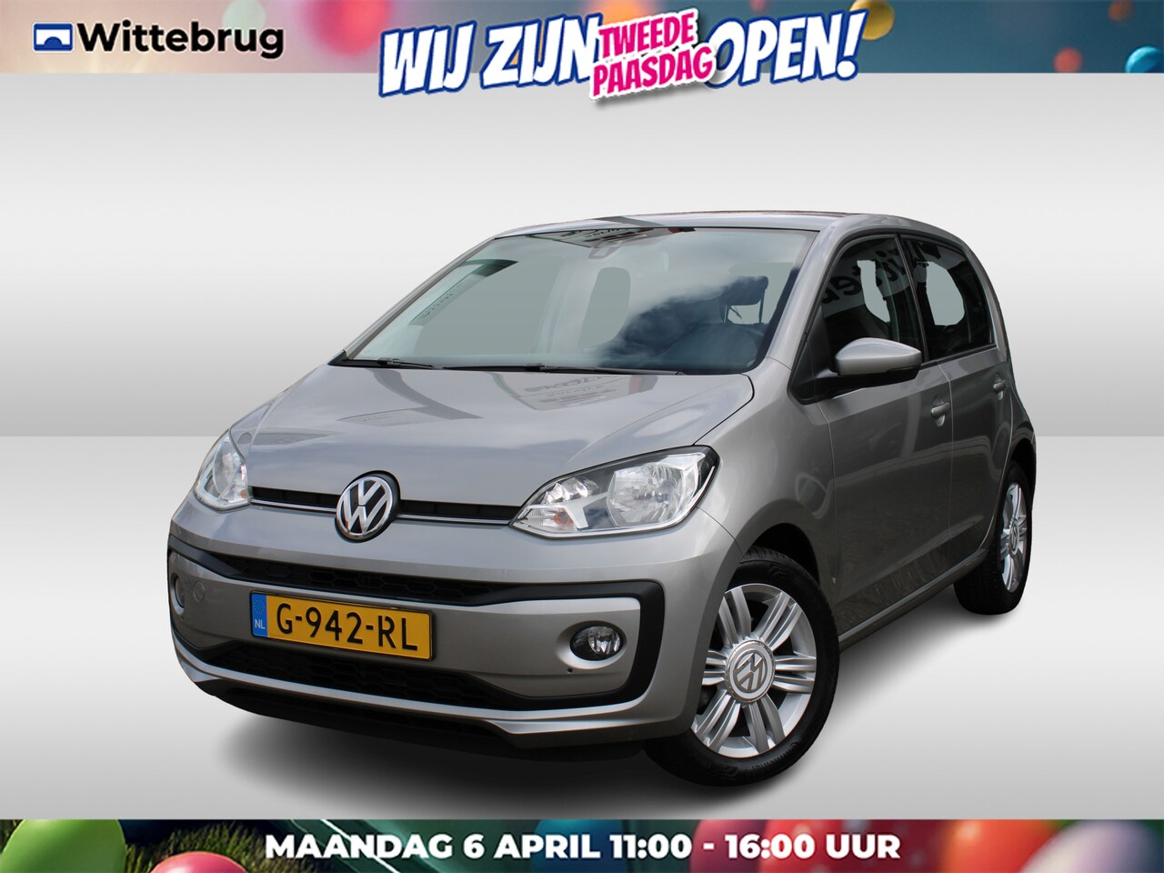 Volkswagen Up! - 1.0 BMT high up! / LM velgen 15" / Parkeersensoren A / Cruise control - AutoWereld.nl