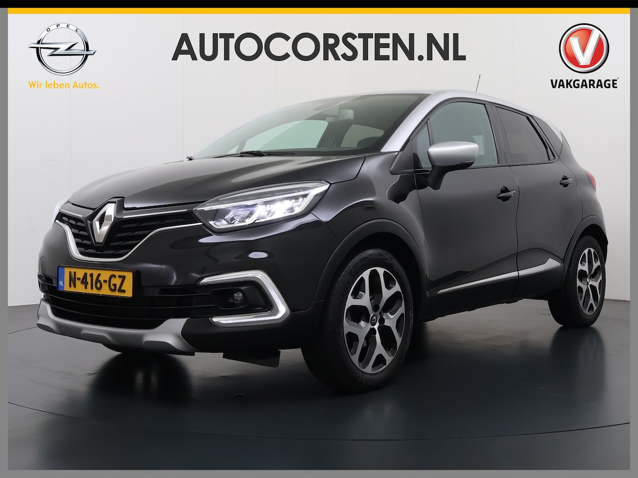 Renault Captur - T 90pk Intens Navi Ecc Cruise Control Two-Tone Pdc Keyless 0.9 TCe Lmv 17" Led Regen-Licht - AutoWereld.nl