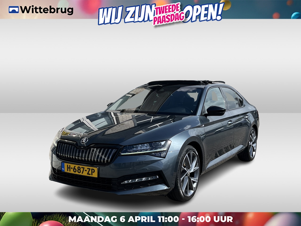Skoda Superb - 1.4 TSI iV Sportline Business / AUTOMAAT/ PANO/ ELEK.KLEP/ DCC/ MEMORYSEAT/ STOELVERWARM.V - AutoWereld.nl