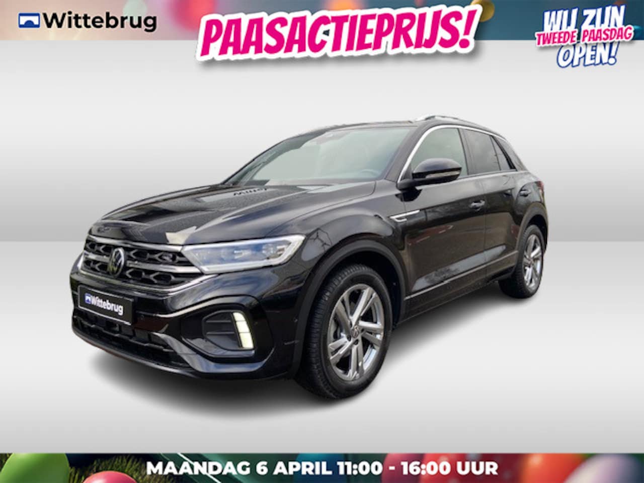 Volkswagen T-Roc - 1.0 TSI R-Line / 17"LMV / NAVI / APP.Connect / Ergo active Stoel - AutoWereld.nl