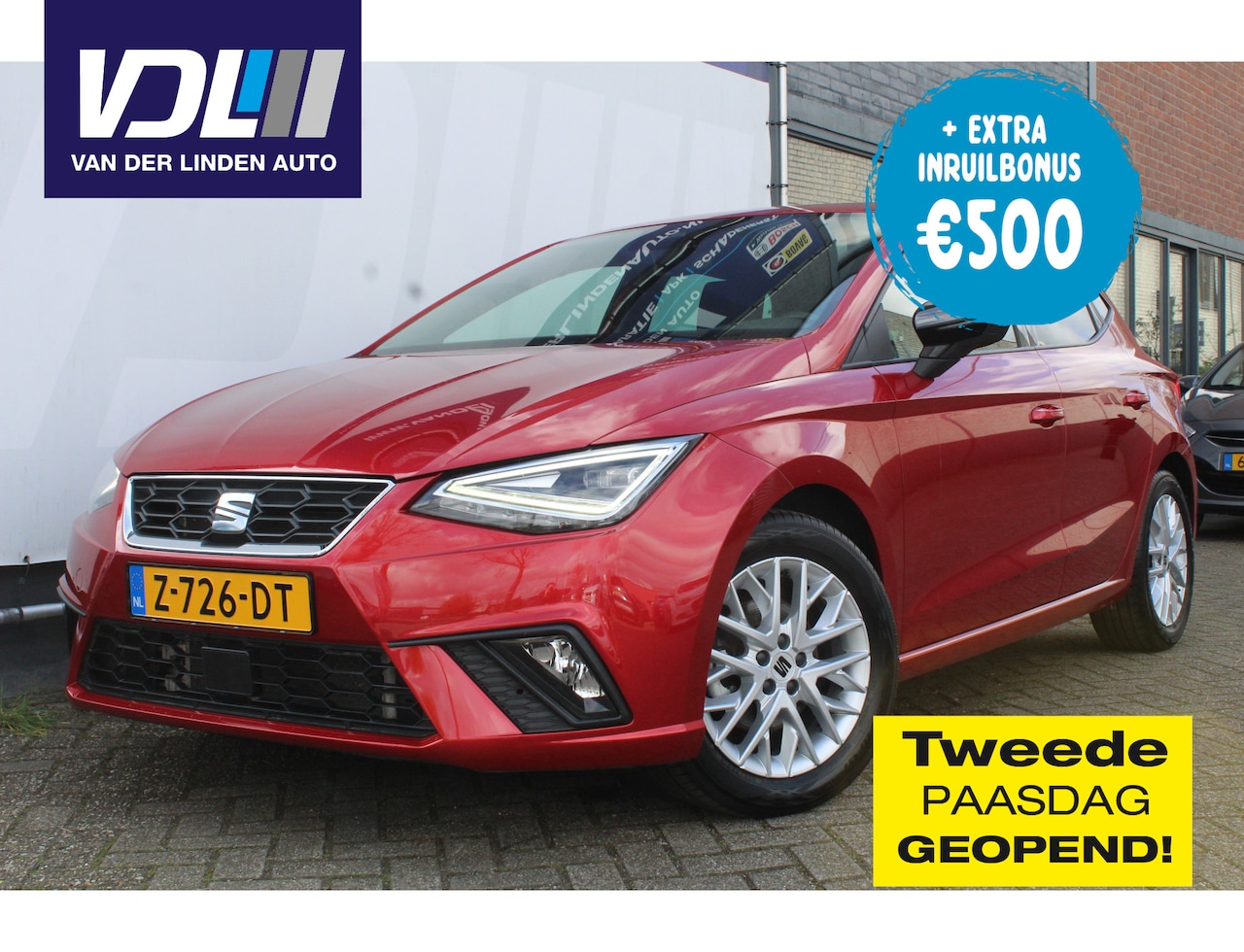 SEAT Ibiza - 1.0 TSI FR Climate, adapt. cruise, AppleCarPlay/AndroidAuto, FR-pack, LED, - AutoWereld.nl