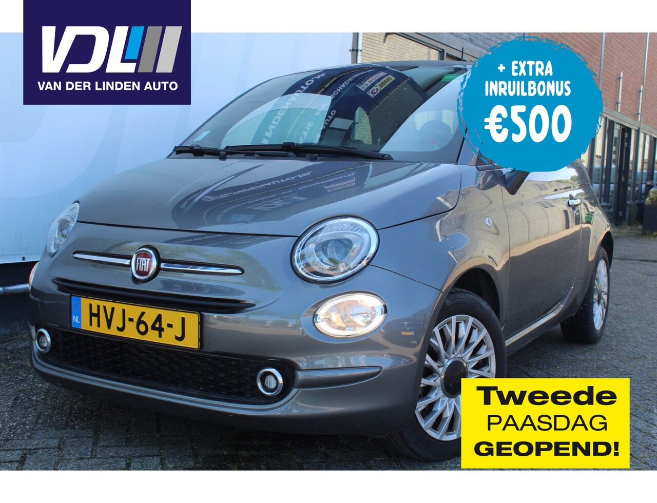 Fiat 500 - 1.0 Hybrid Cruise control l Navigatie l AppleCarPlay/AndroidAuto VDL auto - AutoWereld.nl