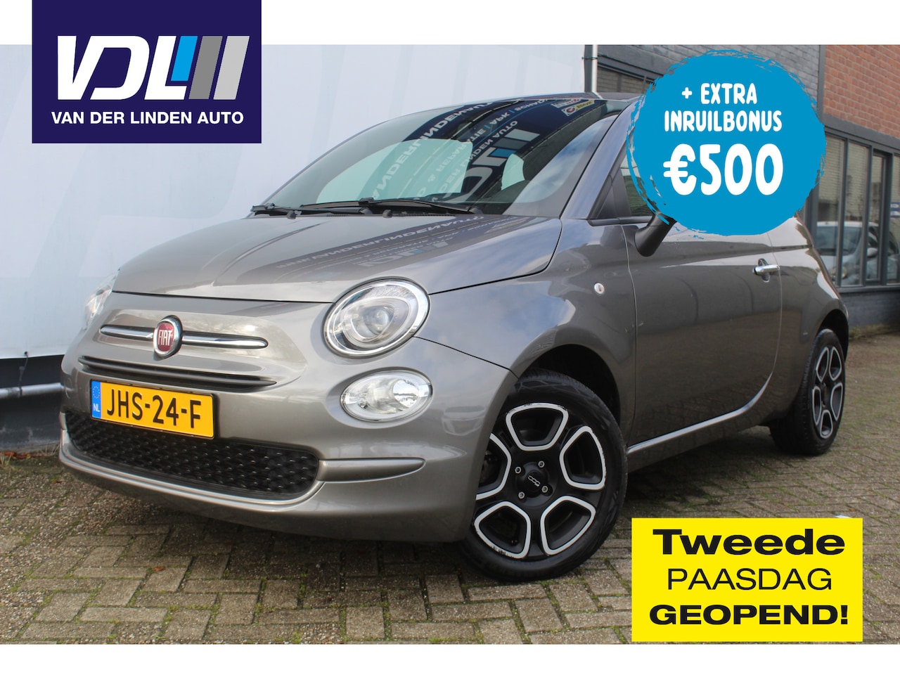 Fiat 500 - 1.0 Hybrid Apple carplay / Android auto l 15" velgen l Airco l Cruise control VDL auto - AutoWereld.nl