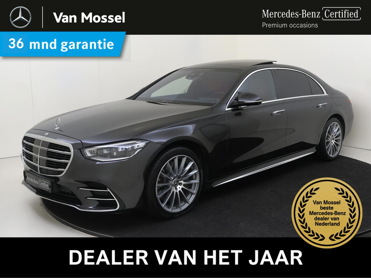 Mercedes-Benz S-klasse - 580 e Lang AMG Line / AMG/ Panoramadak/ AIRMATIC/ 20 inch/ Burmester 3D - AutoWereld.nl