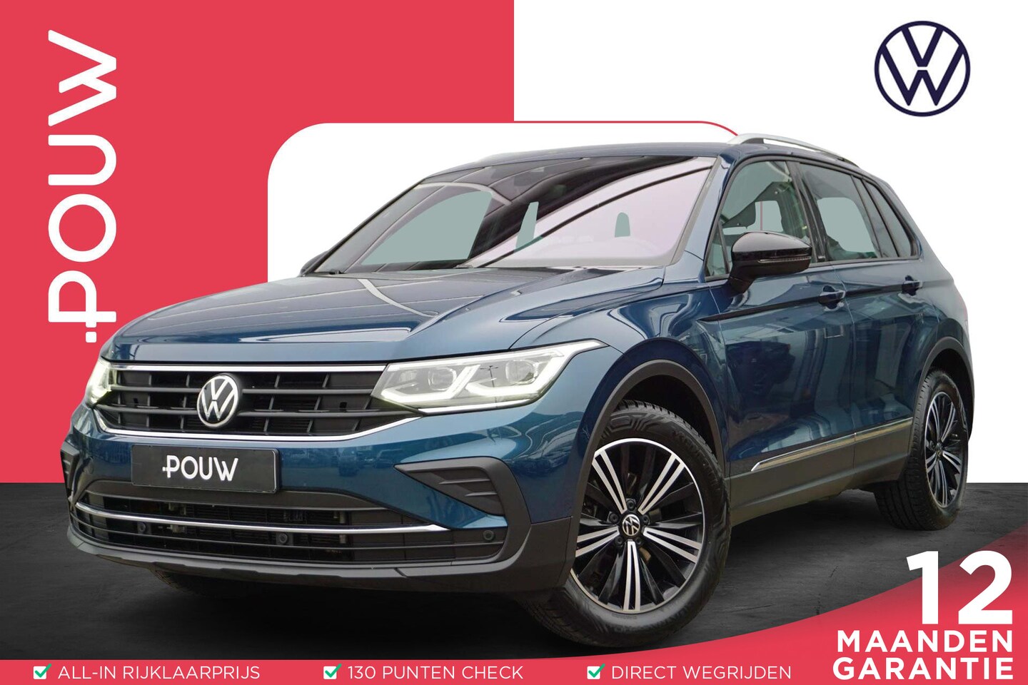 Volkswagen Tiguan - 1.5 TSI 150pk DSG Life | Elektrische Achterklep | Achteruitrijcamera | Stoelverwarming - AutoWereld.nl