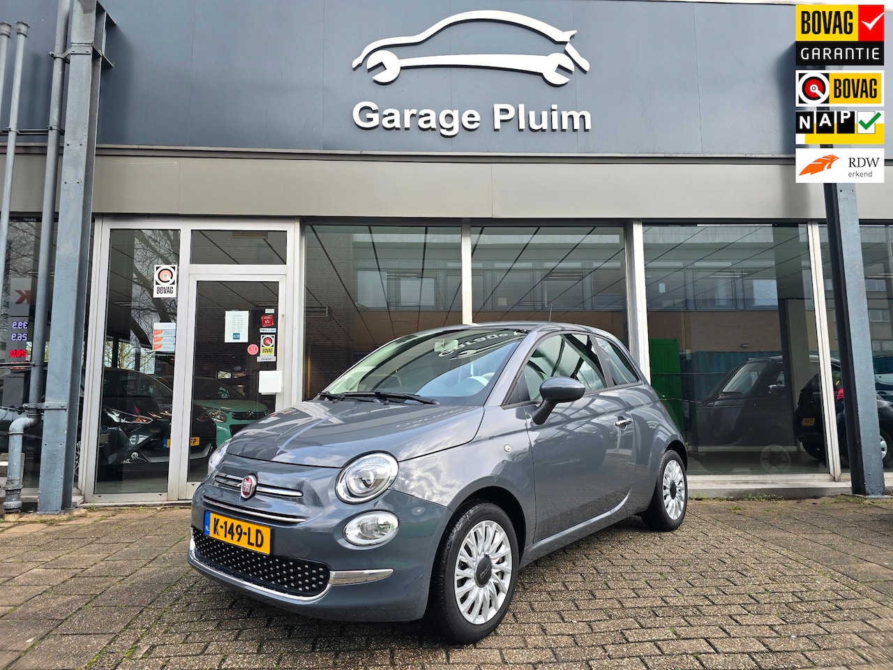 Fiat 500 - Fiat 500 1.0 Hybrid Lounge 1e Eig./Airco/Velgen/Cruise - AutoWereld.nl