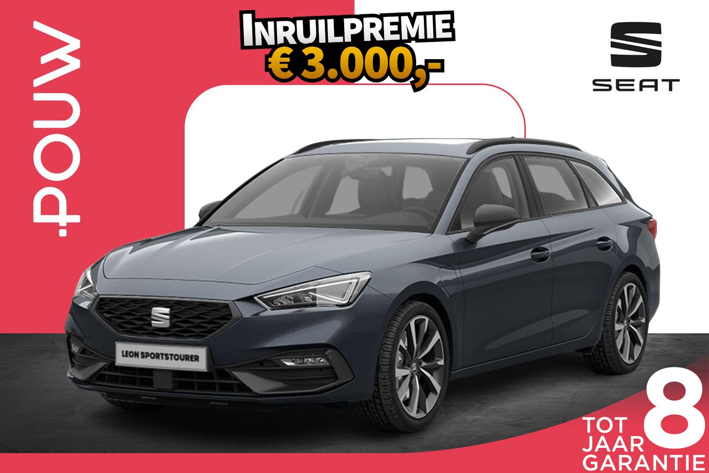 SEAT Leon Sportstourer - 1.5 TSI 204pk DSG e-Hybrid FR Business | Panoramadak | Velgen 18'' - AutoWereld.nl