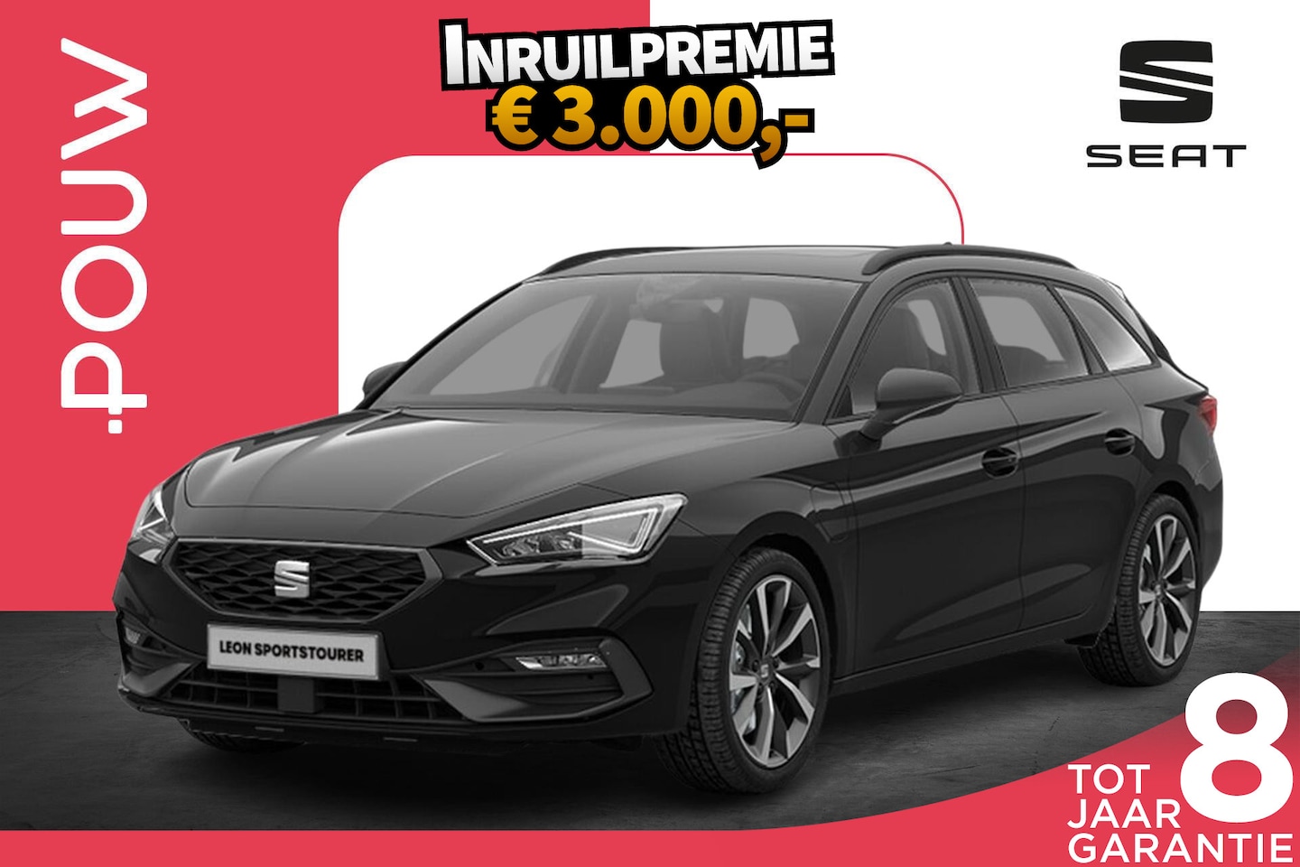 SEAT Leon Sportstourer - 1.5 TSI 204pk DSG e-Hybrid FR Business | Panoramadak | Velgen 18'' - AutoWereld.nl