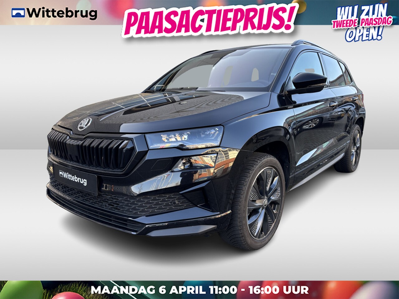 Skoda Karoq - 1.5 TSI ACT Sportline Business Panoramadak / Lederen interieur / Navigatie / Elektrisch ve - AutoWereld.nl