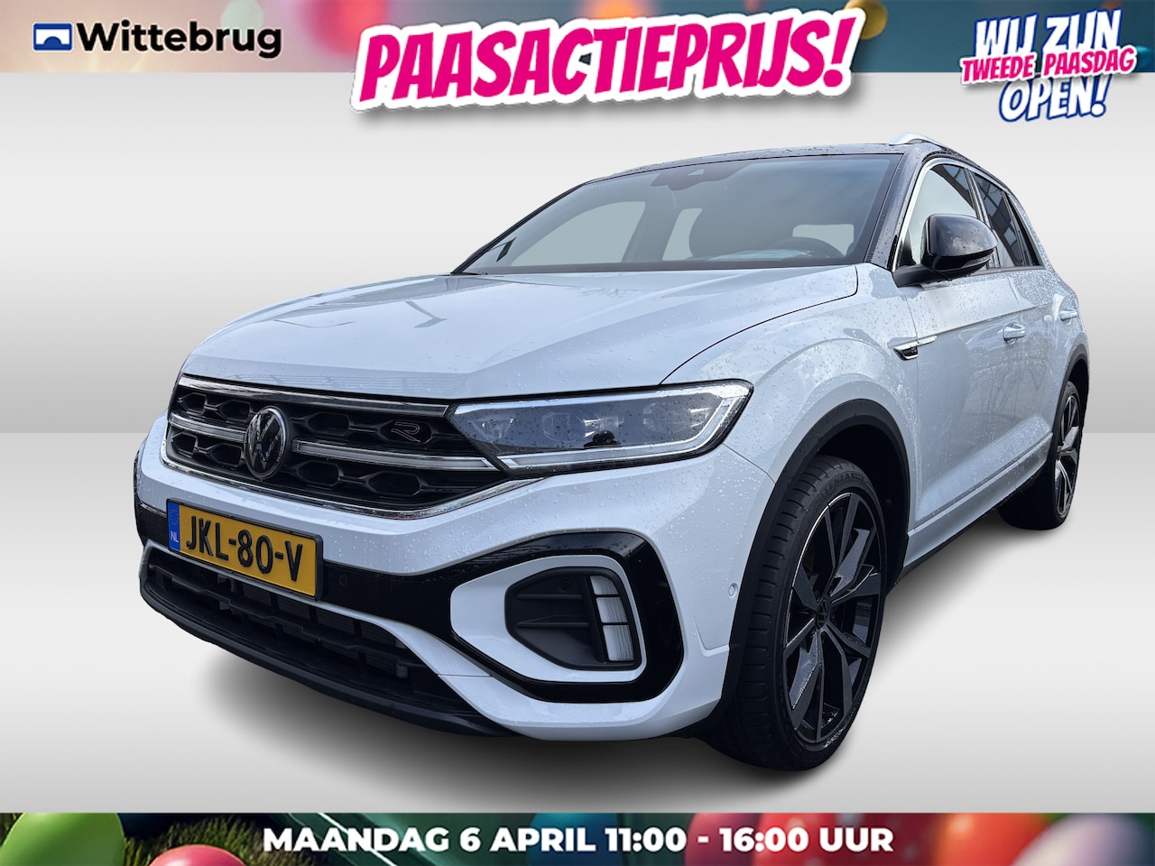 Volkswagen T-Roc - 1.5 TSI 150pk R-Line DSG Automaat Cockpit Pro / Panoramadak / Led Matrix / 19"LM Velgen / - AutoWereld.nl