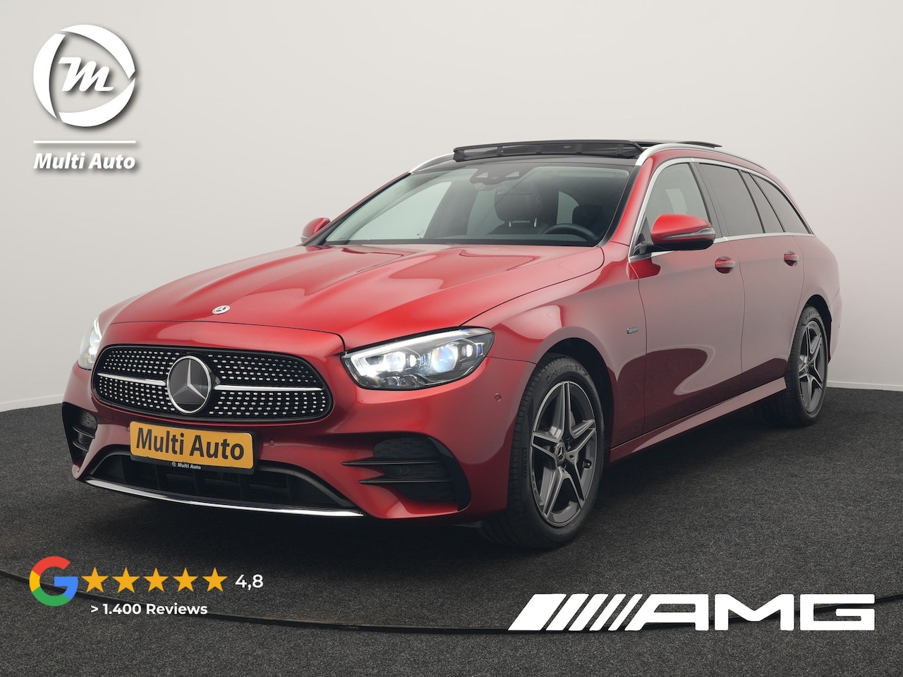 Mercedes-Benz E-klasse Estate - 300 e AMG Line Plug In Hybrid 320pk | Panodak | Trekhaak af Fabriek | Adaptive Cruise | He - AutoWereld.nl