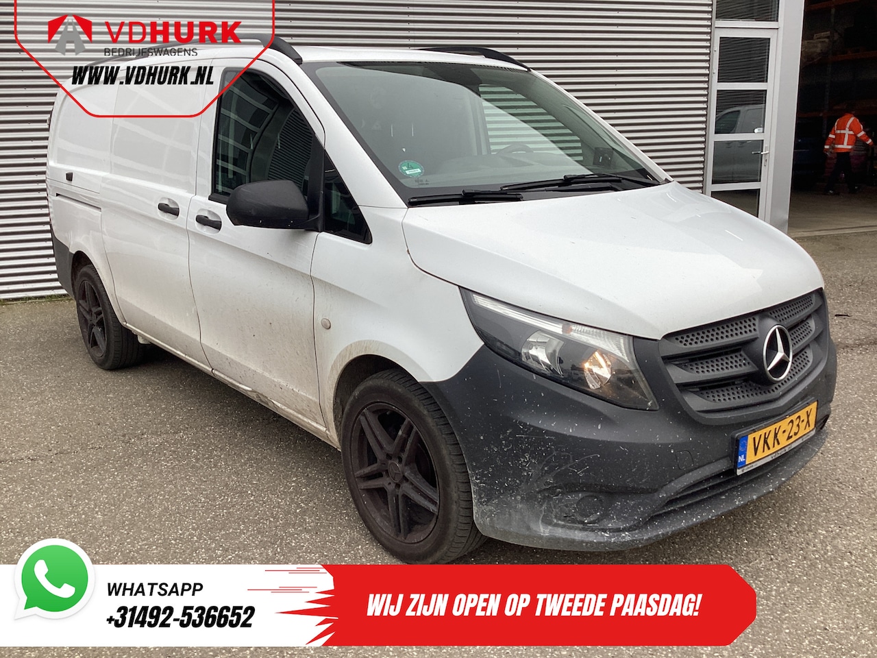 Mercedes-Benz Vito - 114 CDI L2 EXPORT Airco/ 270Gr.Deuren/ Cruise/ Camera/ LMV/ Trekhaak - AutoWereld.nl