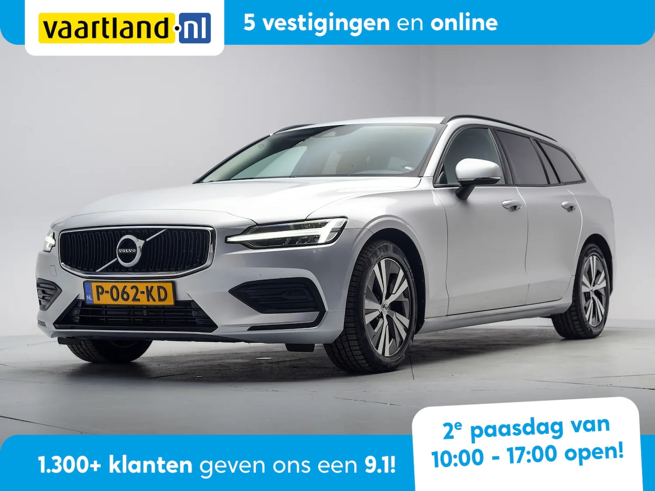 Volvo V60 - 2.0 B3 Momentum Advantage Aut. [ LED Trekhaak Apple/Android ] - AutoWereld.nl